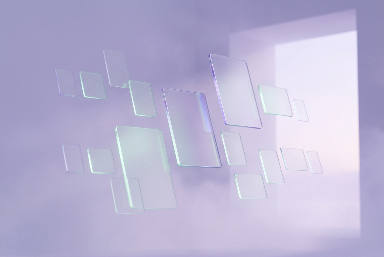 Translucent Glass Cards