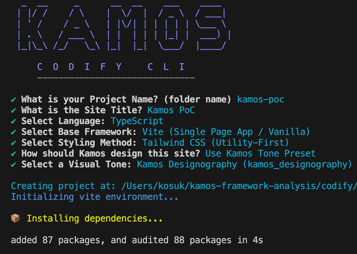 Kamos Codify
