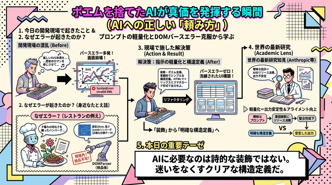 ポエムを捨てたAIが真価を発揮する瞬間