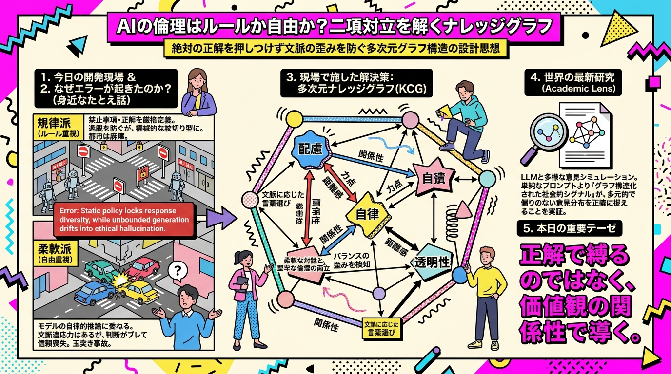 AIの倫理はルールか自由か？二項対立を解くナレッジグラフ
